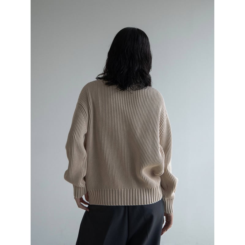 予約販売》vintage like pigment knit cardigan/2color