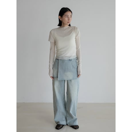 《予約販売》sheer cropped tops/4colors_nt2266