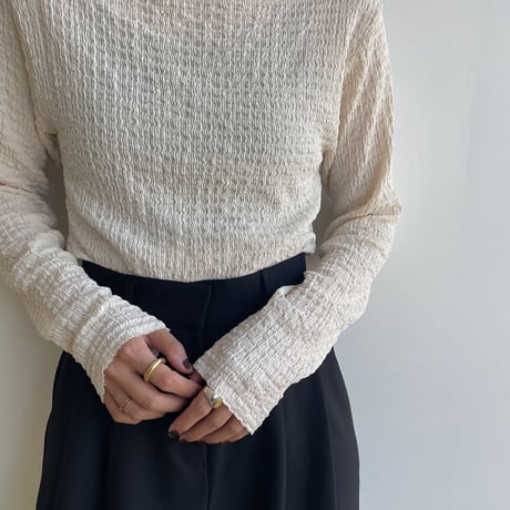 《予約販売》jacquard light tops/3colors_nt1832