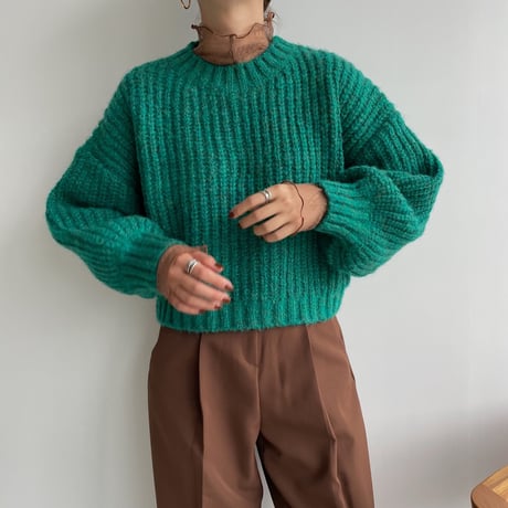 《予約販売》melange coloring knit/2colors_nt1109