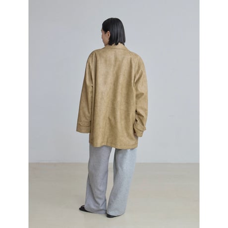 《予約販売》soft fake leather jacket/2colors_no0512