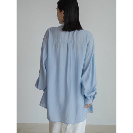 《予約販売》2way over sheer shirt/3colors(unisex)_nb0317