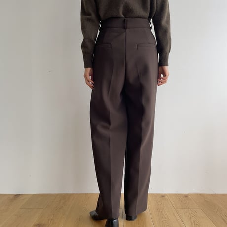 【nokcha original】relaxy pants/deep brown_np0694