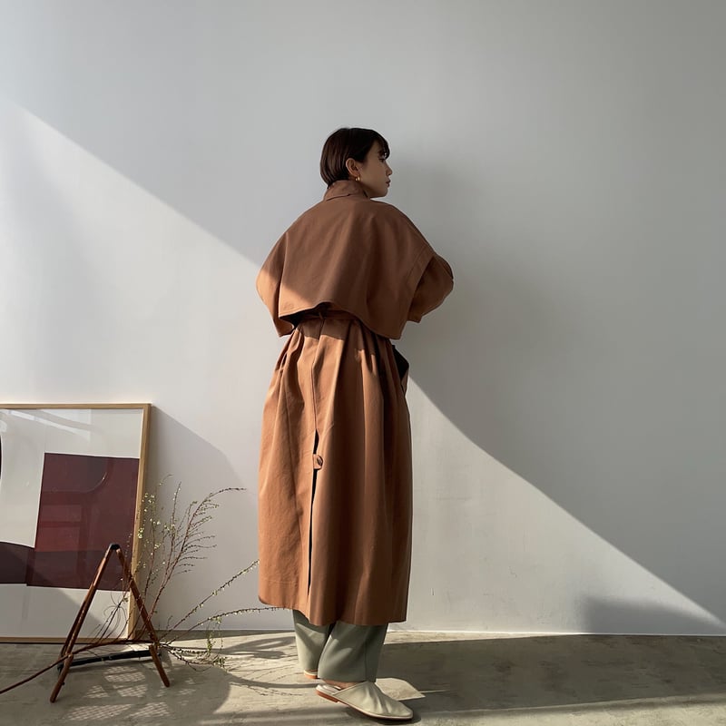 nokcha original】2way quality over trench coat/