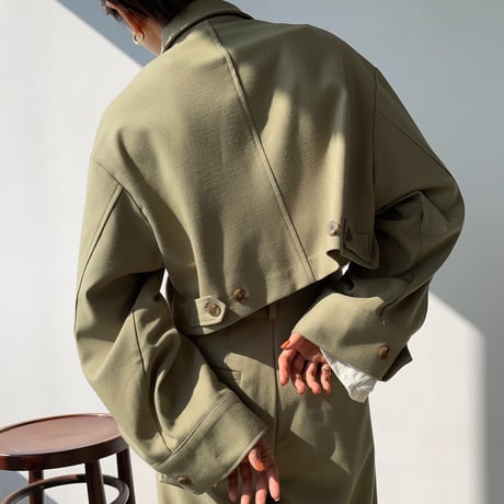 【nokcha original】half minimal jacket/pistàcchio_no0149