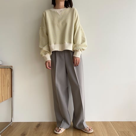 《予約販売》border croped mtm/2colors_nt1323