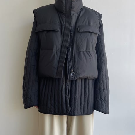 【nokcha original】2set down jacket/black_no0309