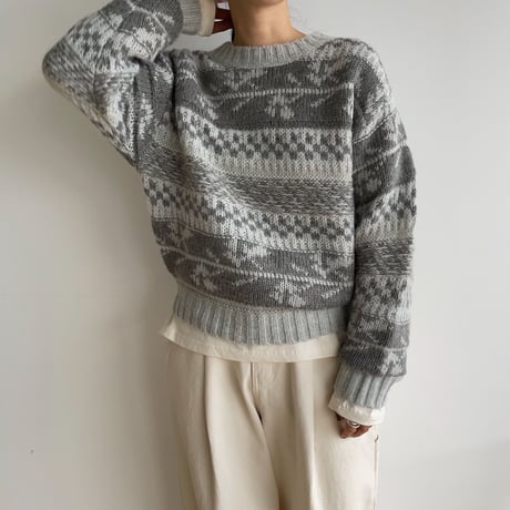 《予約販売》nordic rich knit/2colors_nt1515