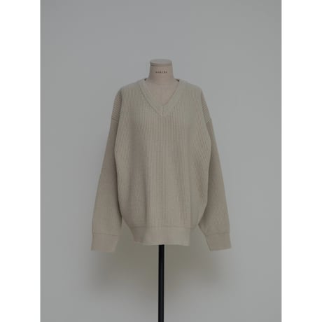 【NOKCHA original】v neck mannish knit pullover/3colors_nt2123