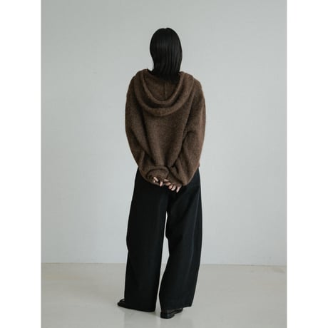 《予約販売》over knit hoodie/2colors_nt2432