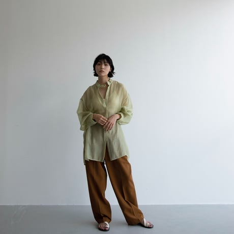 【nokcha original】waist pants/camel brown_np0595