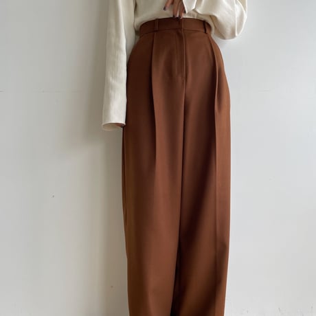 《予約販売》material tuck wide pants/3colors_np0711