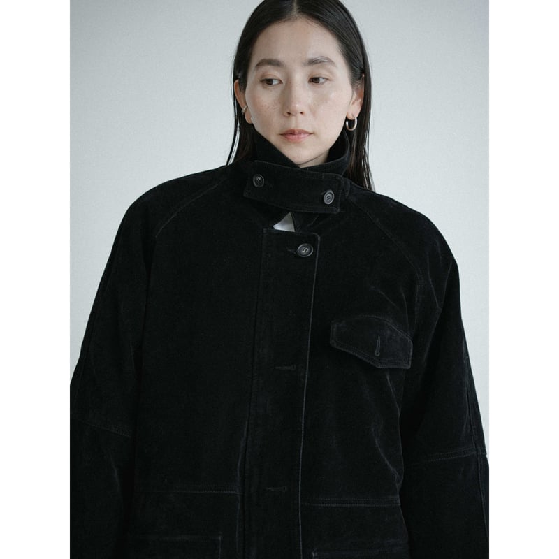 予約販売》quilting linner suède middle jacket/2colo