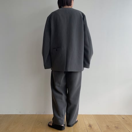 【nokcha original】mannish jacket/melange gray_no0313