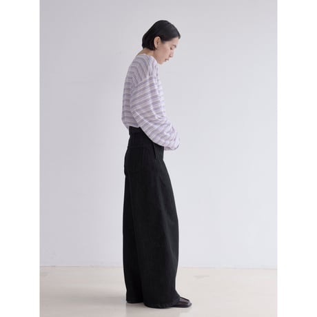《予約販売》border sheer tops/2colors_nt2526