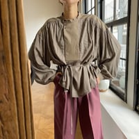 【nokcha original】2way volume blouse/ moca_nt0842