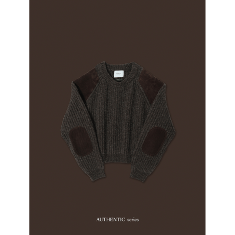 【 5th RESTOCK IVORY 2月3日順次発送】- AUTHENTIC series - vintage like accent knit/3olors_an0048