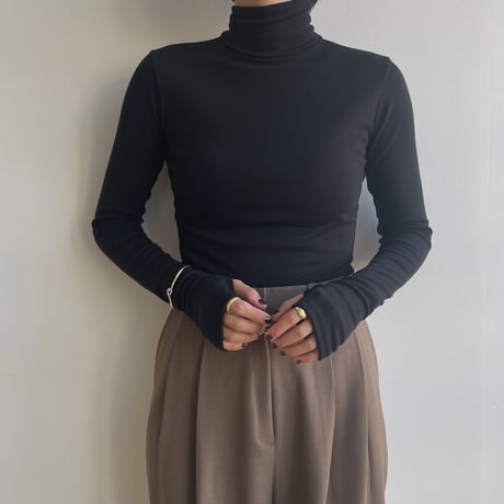 《予約販売》finger hole daily high neck tops/3colors_nt1863