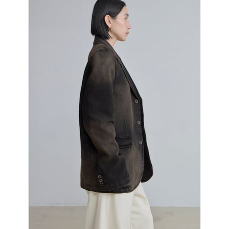 《予約販売》accent ash denim jacket_no0511