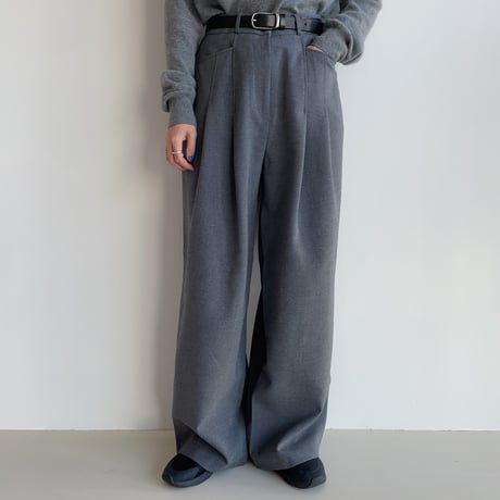 《予約販売》two tuck mannish wide pants/2colors_np0935
