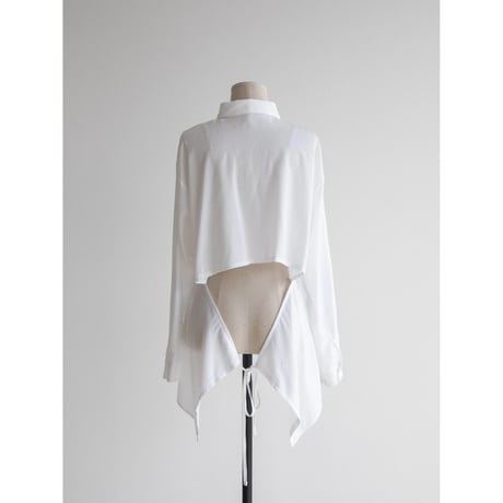 《予約販売》back accent silky shirt/2colors_nb0233