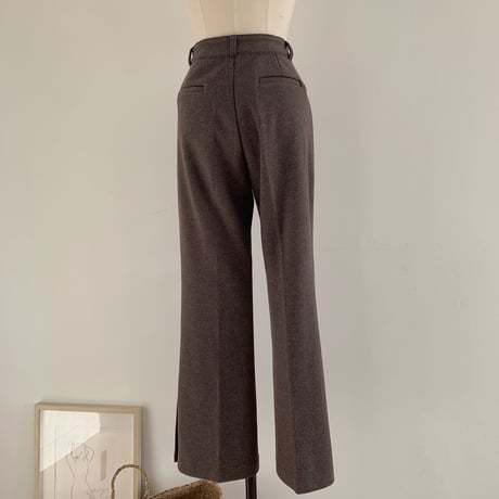 ✳︎予約販売✳︎stretch slit slacks pants/2colors_np0118
