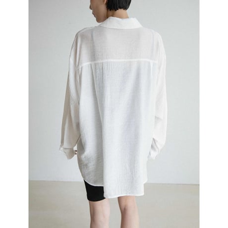 《予約販売》stripe sheer shirt/2colors_nb0368