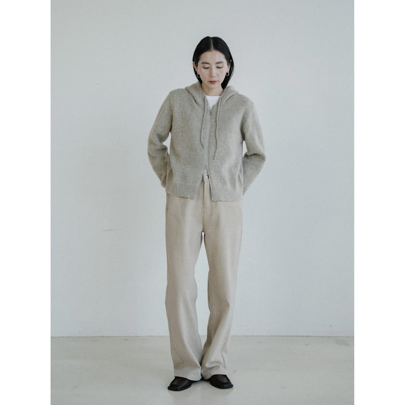 予約販売》2way zip knit parker/2colors_nt2451 | NOKCHA