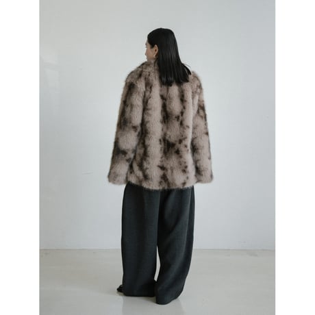 《予約販売》toggle button fur jacket_no0491