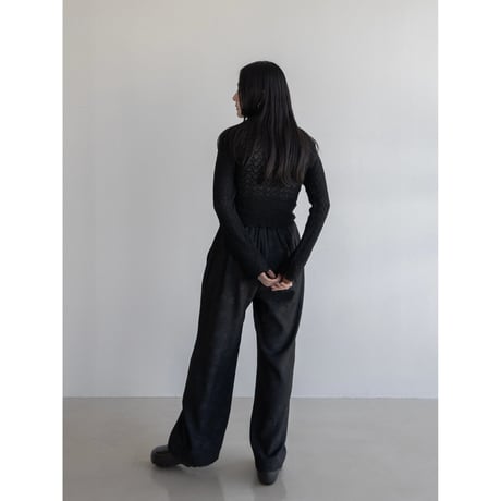 《予約販売》pattern jacquard pants/2colors_np0969