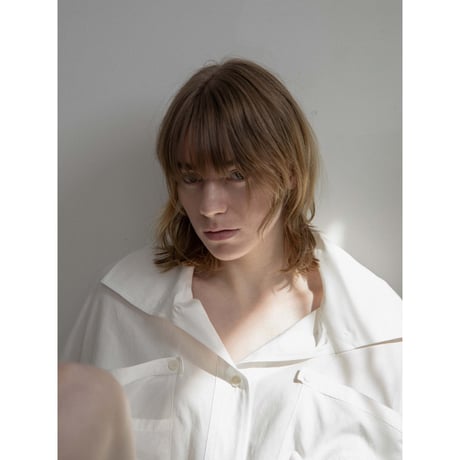 - AUTHENTIC series - emblem shirt/ivory_an0025