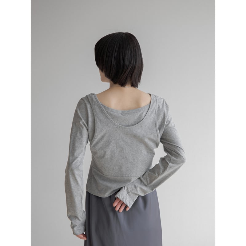 予約販売》unique layered tops/2colors_nt2018 | NOKCHA