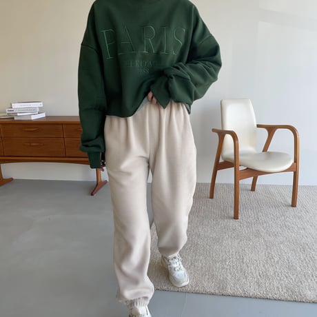 《予約販売》creamy jogger pants/2colors_np0498