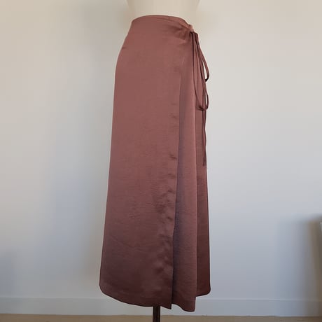 ✳︎予約販売✳︎satin wrap skirt/2colors_ns0022