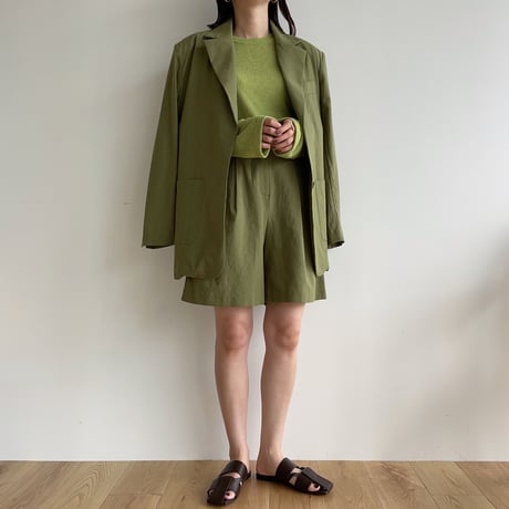 《予約販売》nuance linen half pants/2colors_np0574