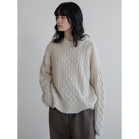 《予約販売》cable knit pullover/2colors_nt2213