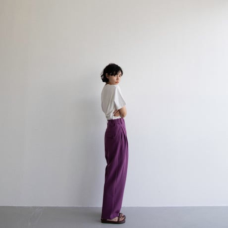 【nokcha original】waist pants/grape_np0596