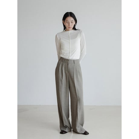 《予約販売》cover stitch sheer tops/3colors_nt2410