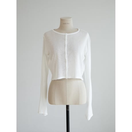《予約販売》sheer minimal knit cardigan/2colors_nt2554
