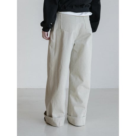 《予約販売》accent cotton wide pants/2colors_np1204