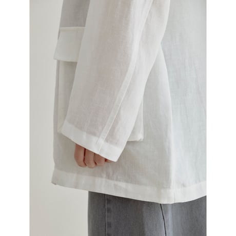 《予約販売》linen mannish over jacket/2colors_no0522