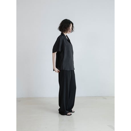 《予約販売》glossy over half sleeve shirt/2colors_nb0386