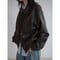 《予約販売》vintage like mannish fake leather jacket/2colors_no0424