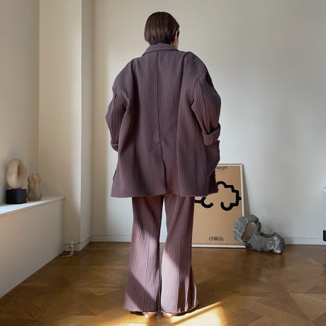【nokcha original】over lib jacket/deep purple_no0151