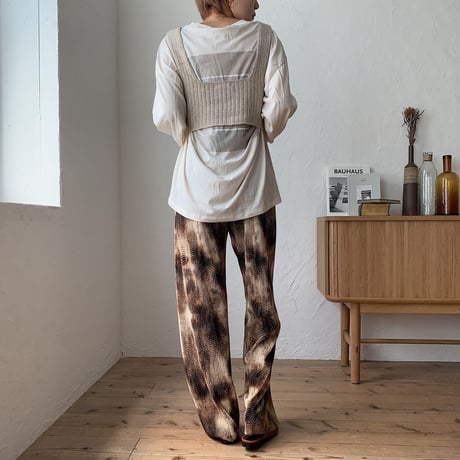 《予約販売》mosaic pleats pants/2colors_np0253