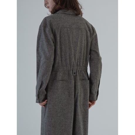 - AUTHENTIC series - classy jumpsuit/melange brown_an0024