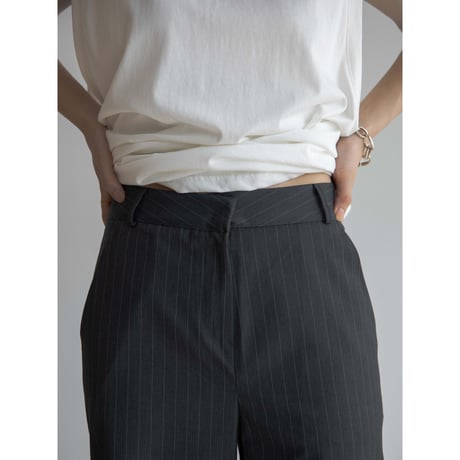 《予約販売》stripe mannish half pants/2colors_np1008