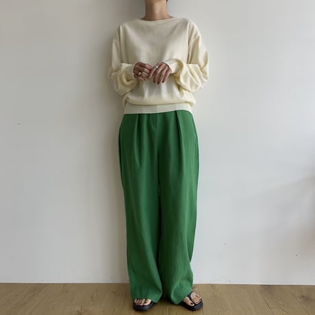 《予約販売》quality tuck linen pants/3colors_np0794