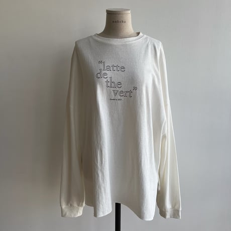【nokcha original】“latte de the vert” tee/2colors_nt1446