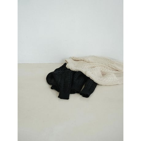《予約販売》mannish cable knit pullover/2colors_nt2433
